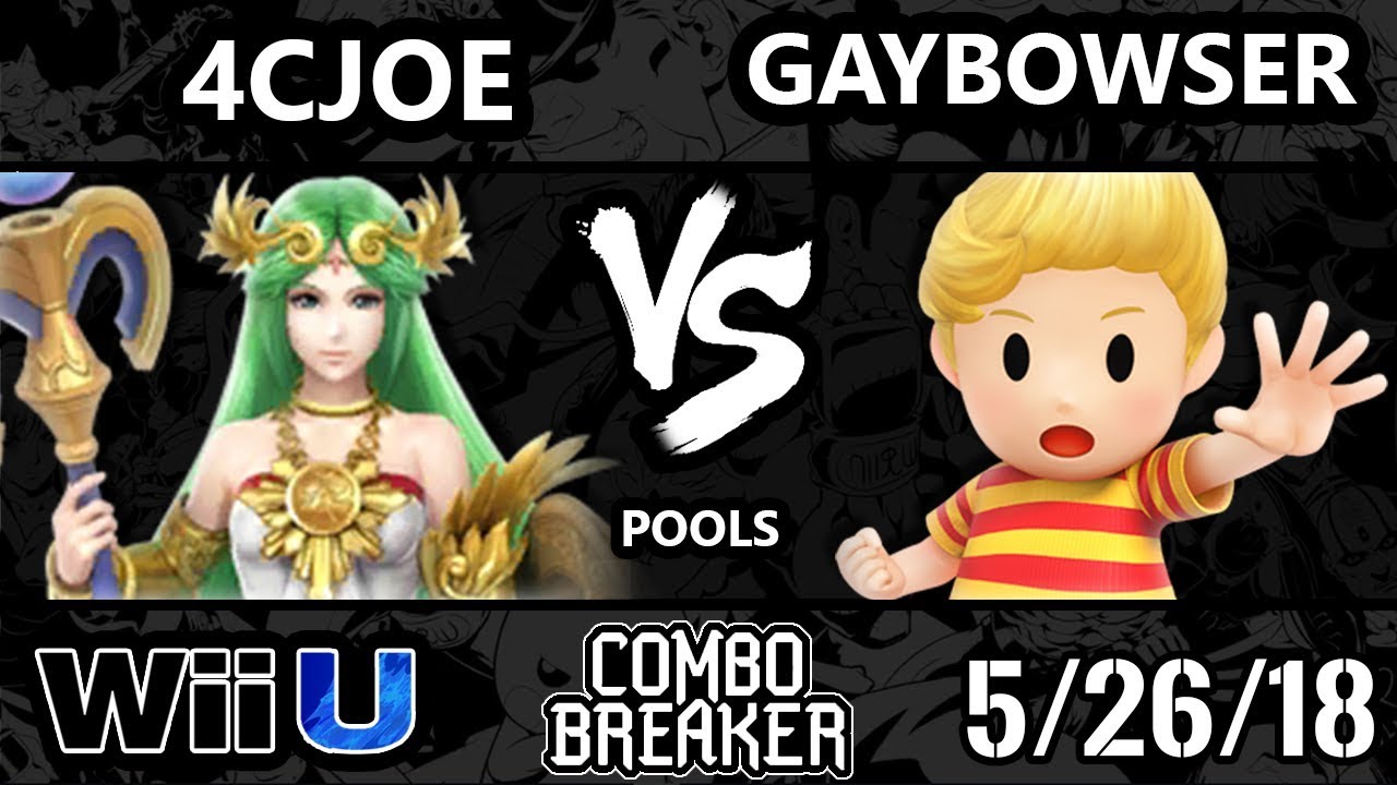 Combo Breaker 2018 Smash 4 - 4cJoe (Palutena) Vs. BISONICAS | gaybowser (Lucas) - Wii U Pools