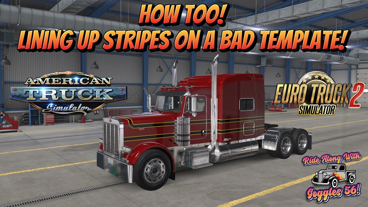Lining Up Stripes on a Bad Template in ATS or ETS! How Too!