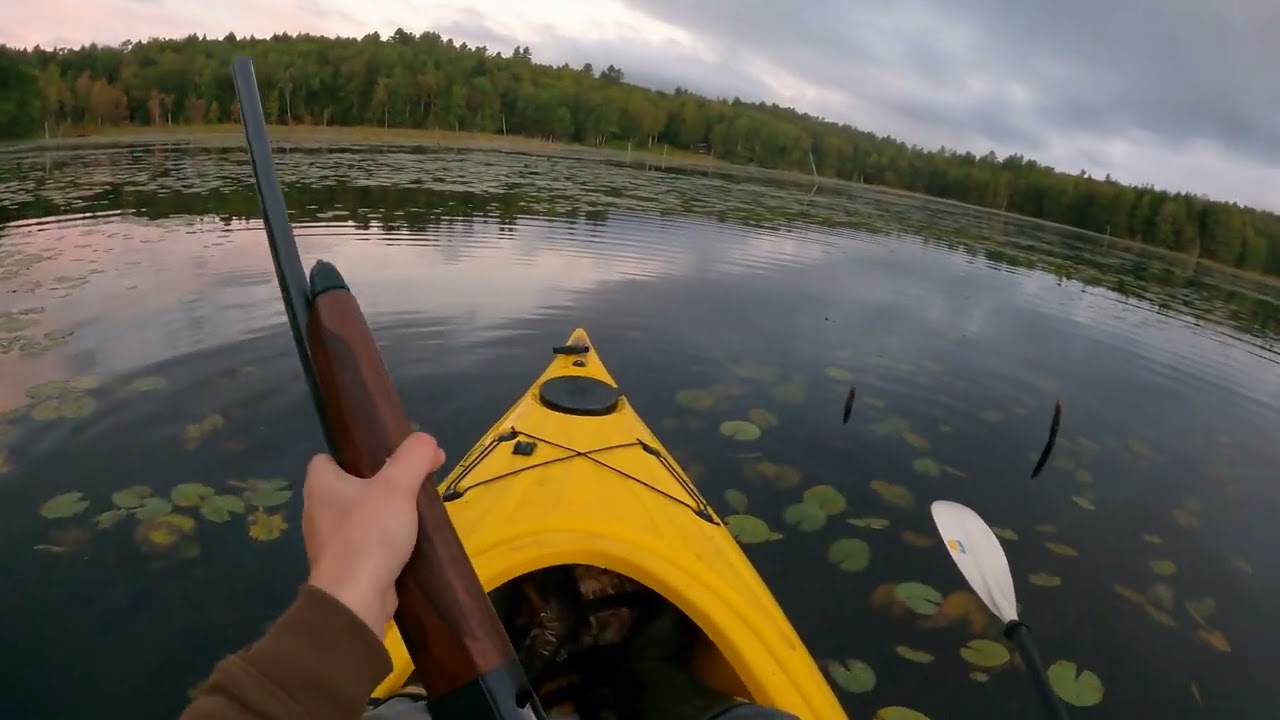 Before work Goose jump shoot (KAYAK HUNTING and  CATCH CLEAN COOK)