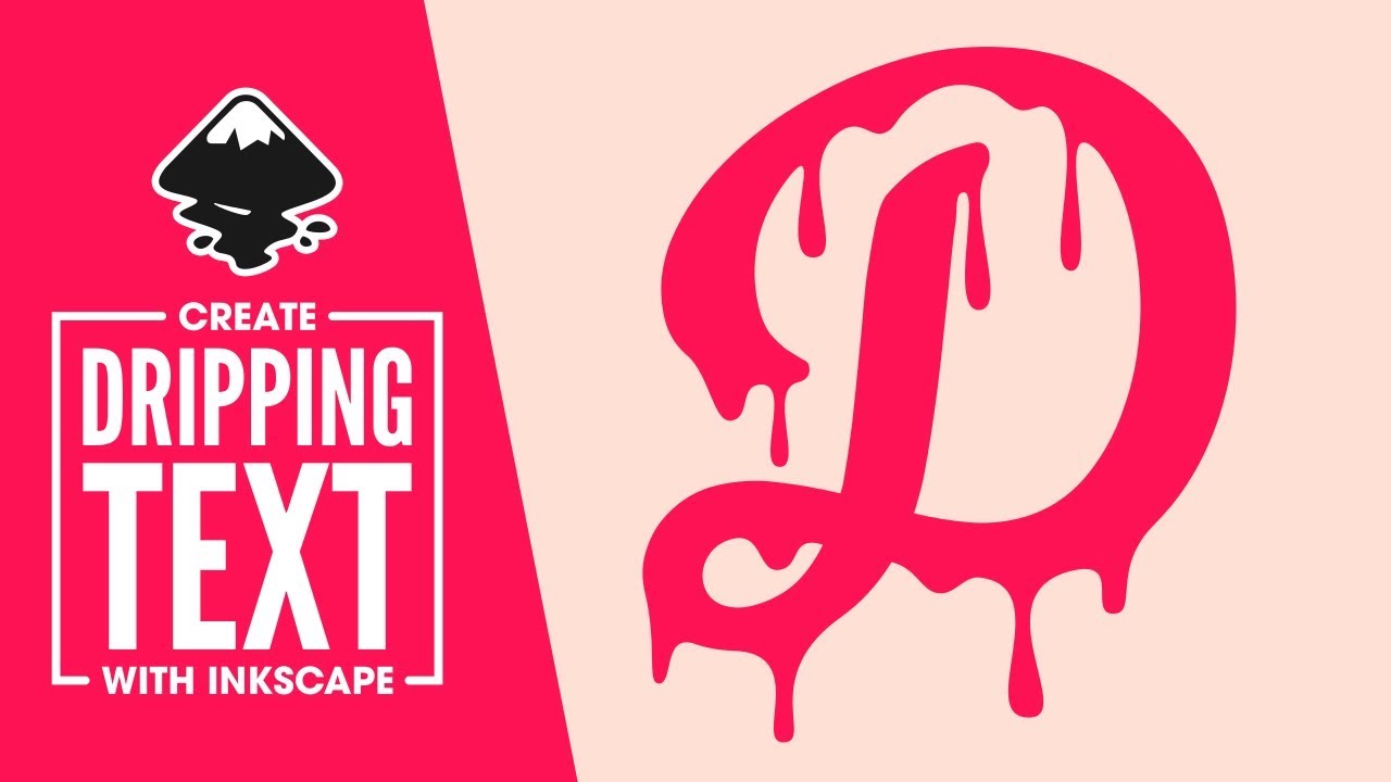 Inkscape Tutorial: Dripping Text Effect