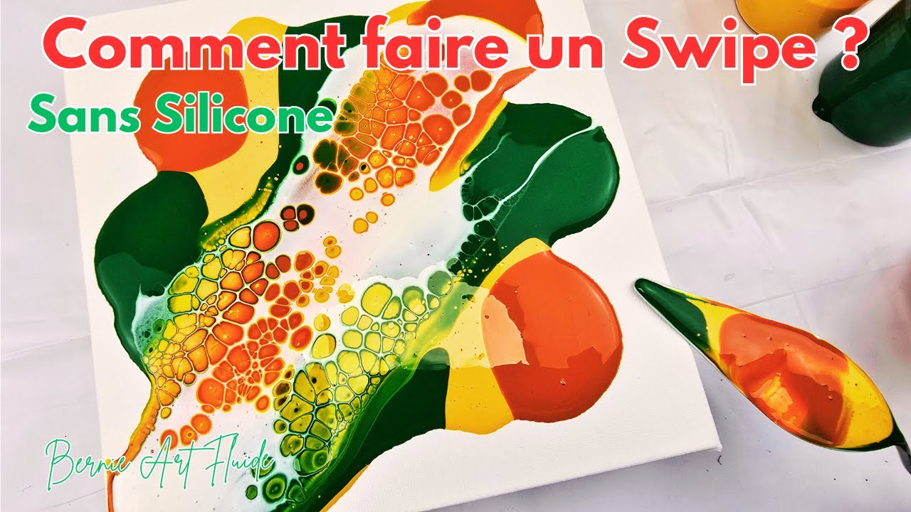 Astuces de Pro, maîtriser le Swipe sans Silicone en peinture acrylique fluide #acryliquepouring