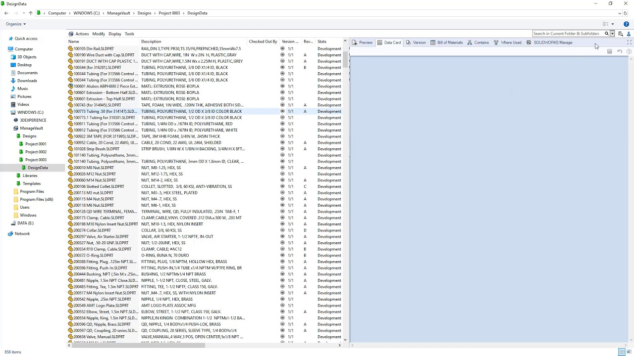 What's New In SOLIDWORKS 2020: PDM Search