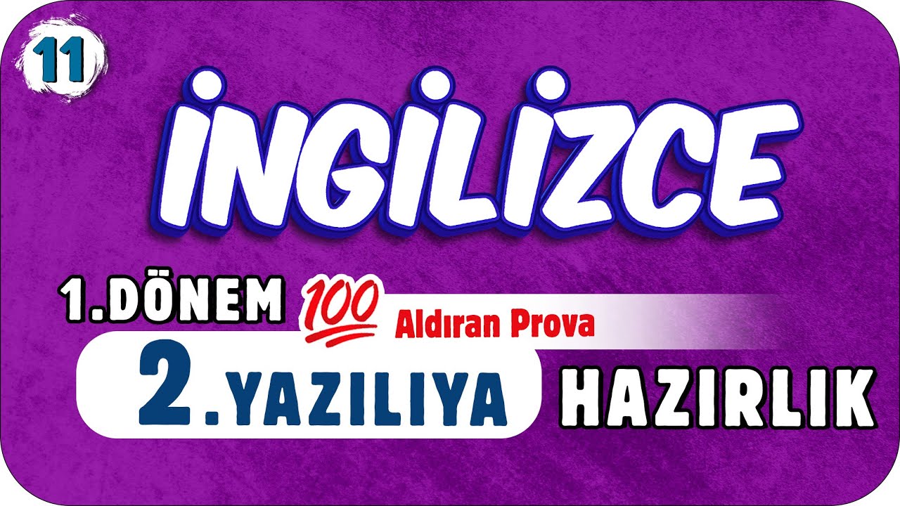 11.Sınıf İngilizce 1.Dönem 2.Yazılıya Hazırlık  📑 #2023