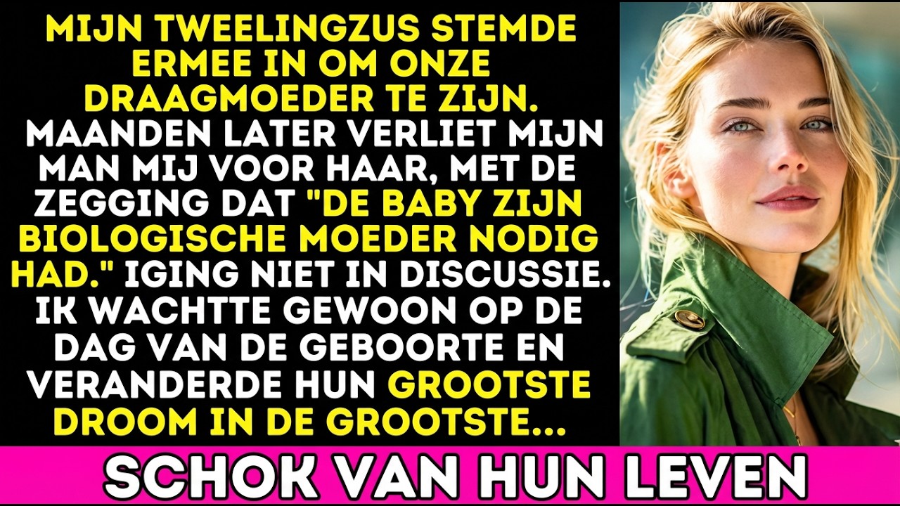 Mijn tweelingzus was onze draagmoeder — en mijn man nam een onverwachte beslissing.