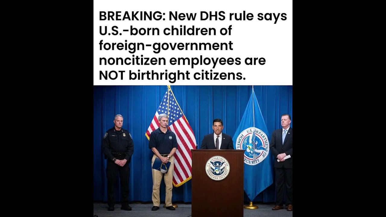 DHS issued an interim rule addressing birthright citizenship for U.S.-born children of certain