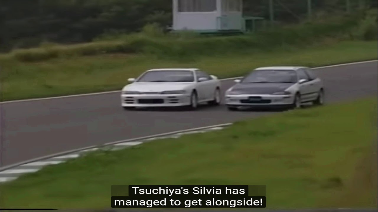 Spoon Civic EG6 B18C 190HP vs  Kei Office Silvia S14 300HP [Eurobeat Version]
