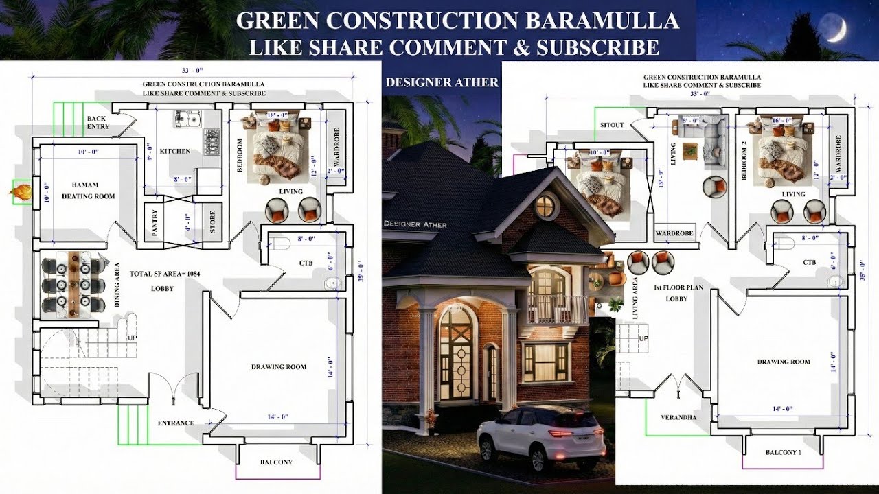 The Perfect Dream Home on a Small Plot | Ground Floor and First Floor
