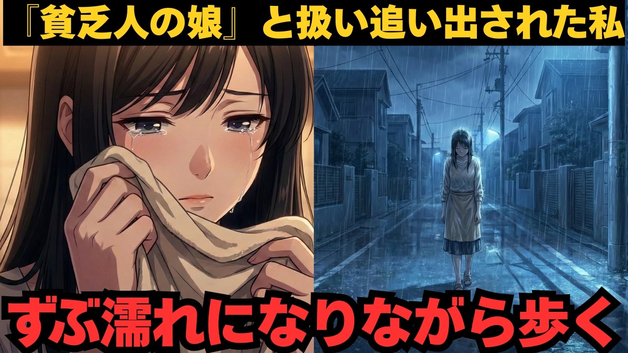 【離婚】『貧乏人の娘』と扱い義実家から追い出された私。→雨宿り先の豪邸「お嬢様、お迎えに上がりました」