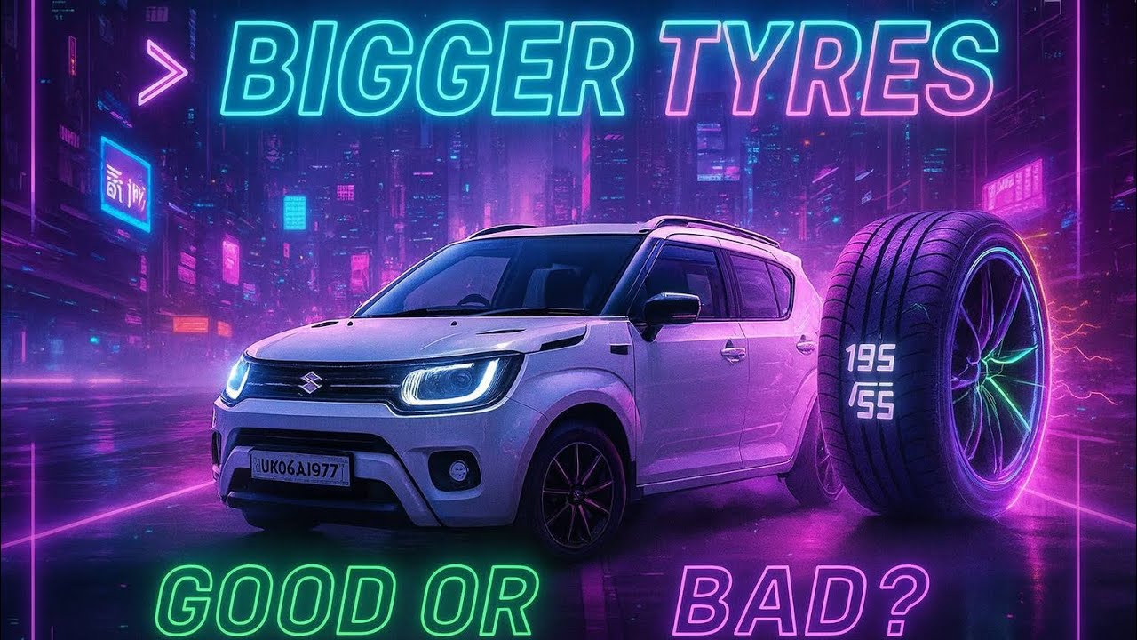 Ignis tyres upgrade - 195/55 R16 with PLATI alloy wheels - Complete test and review