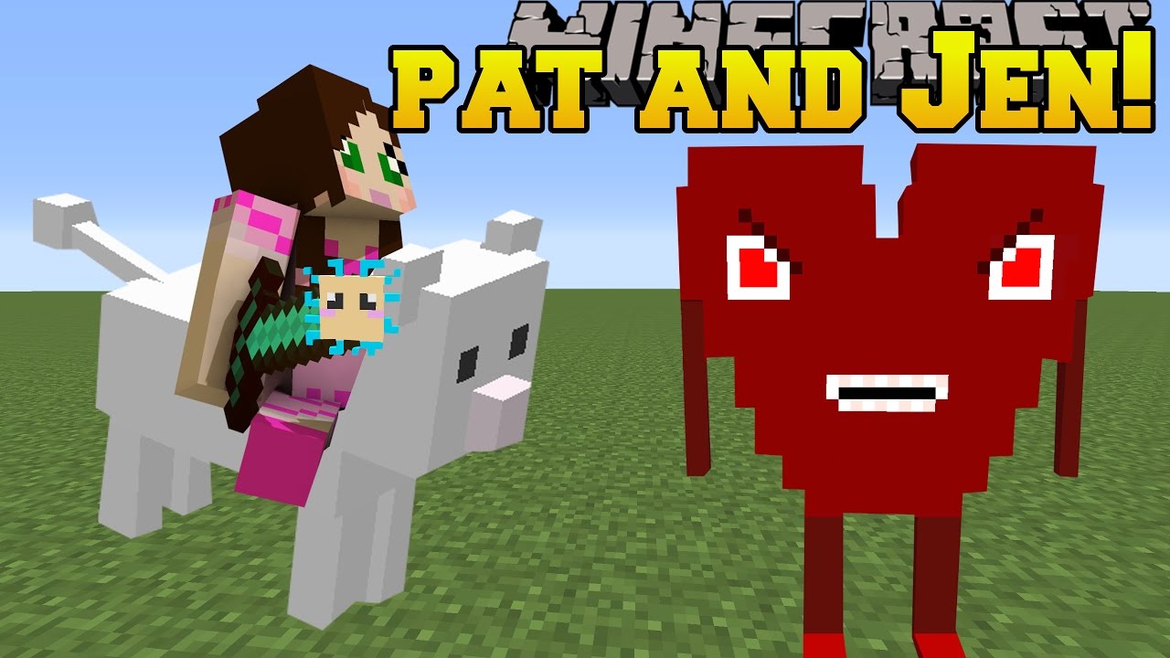 Minecraft: МОД PAT & JEN!!! (ОБЛАКО, СЕРДЦЕ-БОСС И ОРУЖИЕ РЫБЫ-ЁБИЩА!) Витрина модов