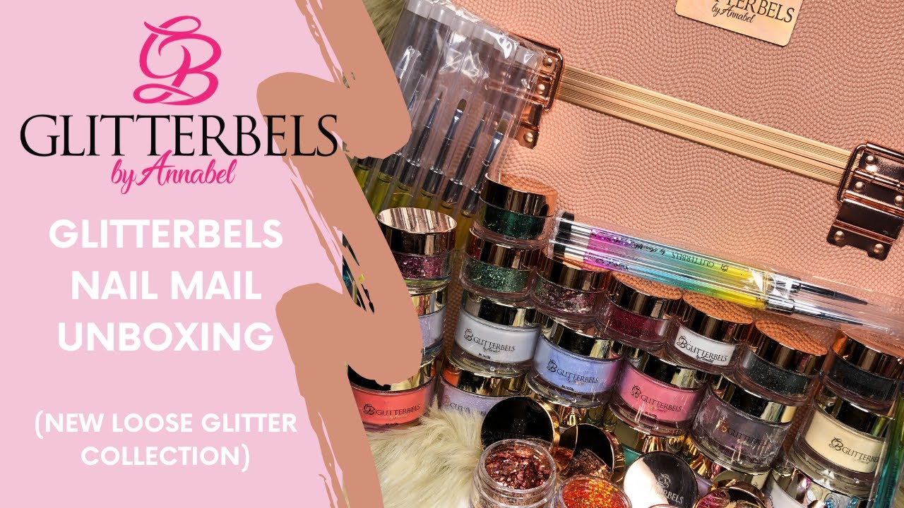 HUGE Glitterbels Nail Mail Haul (UNBOXING NEW PRODUCTS) with KELSEY KLAWS