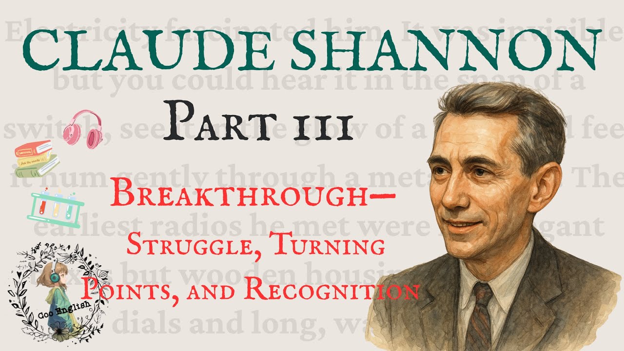 🎧Claude Shannon - Struggle, Turning Points, and Recognition (Part 3) 🌹📝🌱