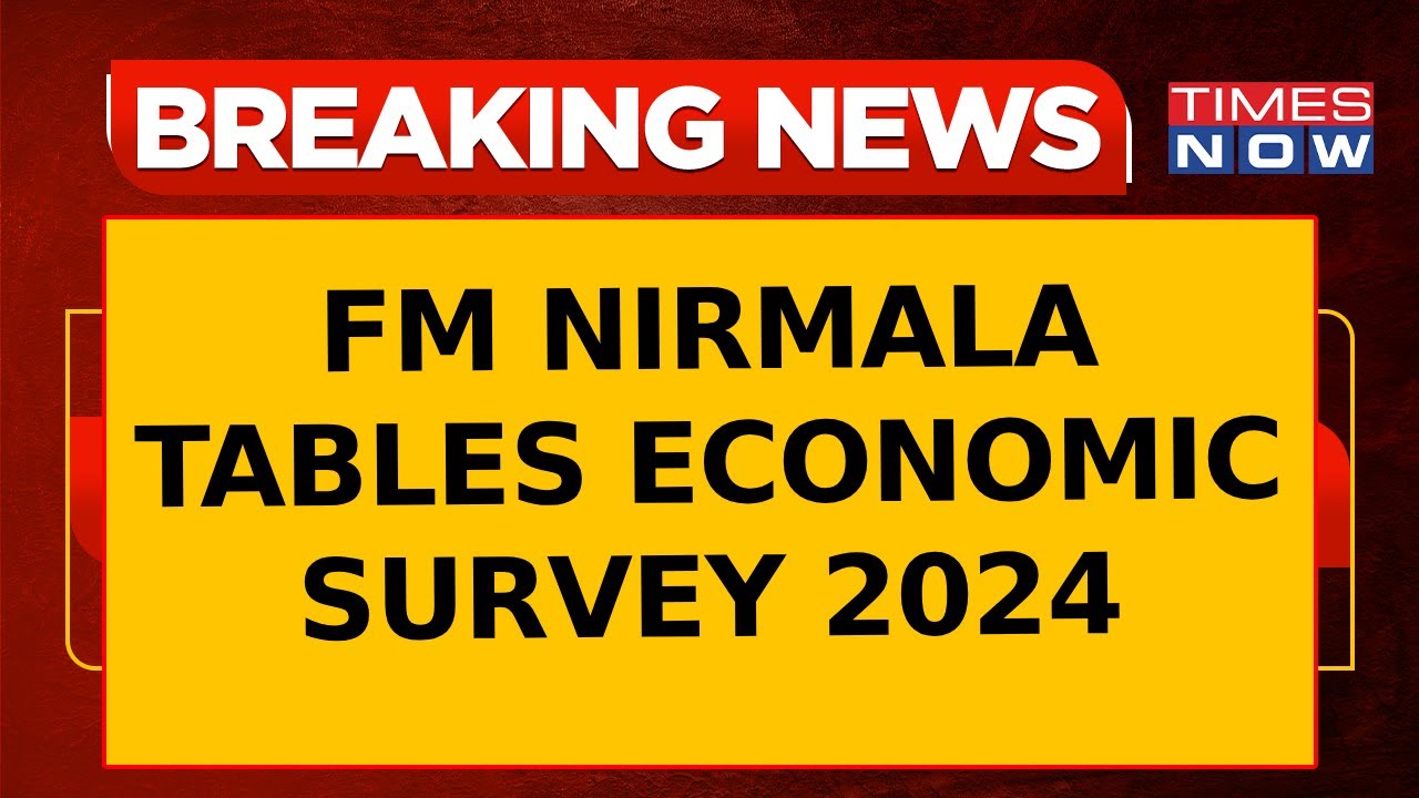 Union Budget 2024: Finance Minister Nirmala Sitharaman Tables Economic Survey, All Eyes On Budget