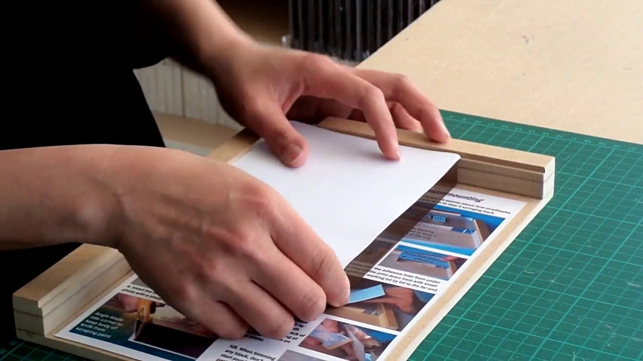 Clear photo block mounting