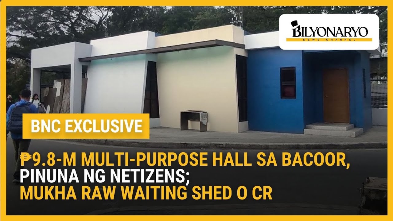 ₱9.8-M multi-purpose hall sa Bacoor, pinuna ng netizens; mukha raw waiting shed o CR | Agenda