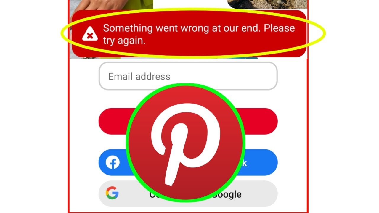 something went wrong at our end pinterest || pinterest login problem something went wrong