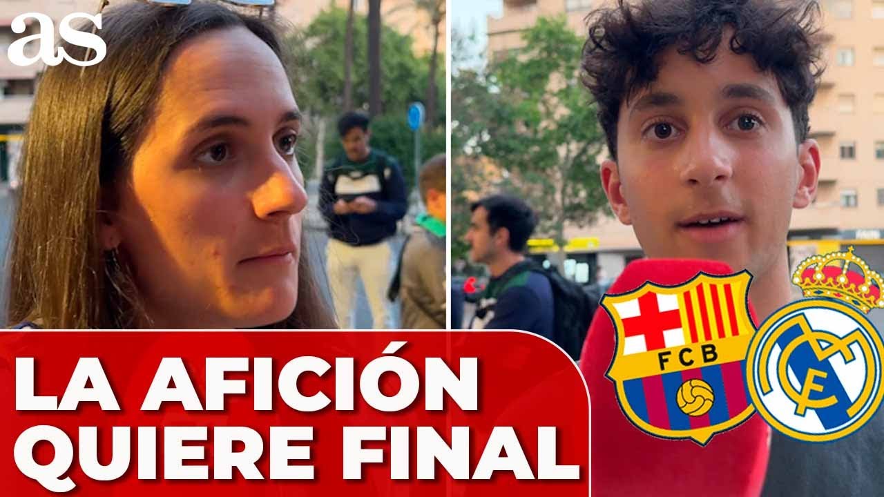 La AFICIÓN del REAL MADRID quiere JUGAR la FINAL de la COPA DEL REY ante el BARCELONA