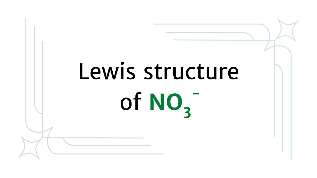 Lewis structure of NO3-