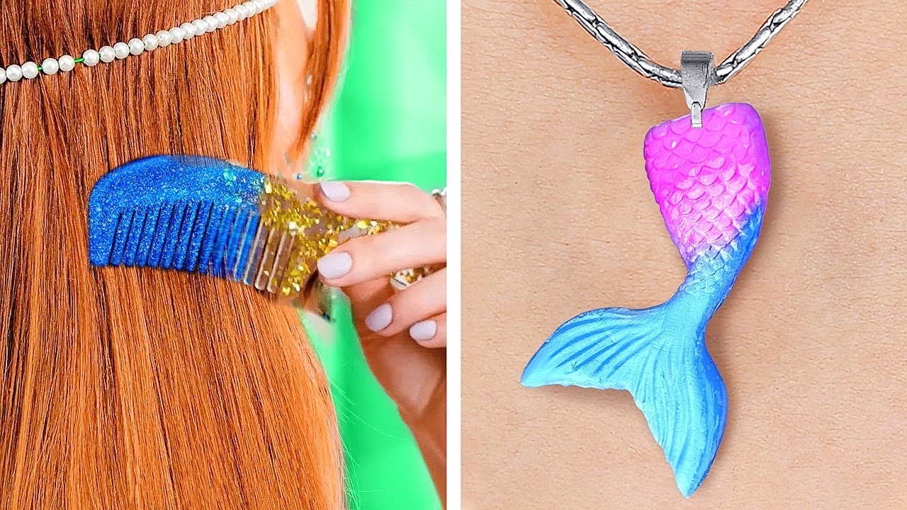 CUTE CRAFTS FOR MERMAID! || Fantastic Jewelry And Home Decor Ideas With Epoxy Resin