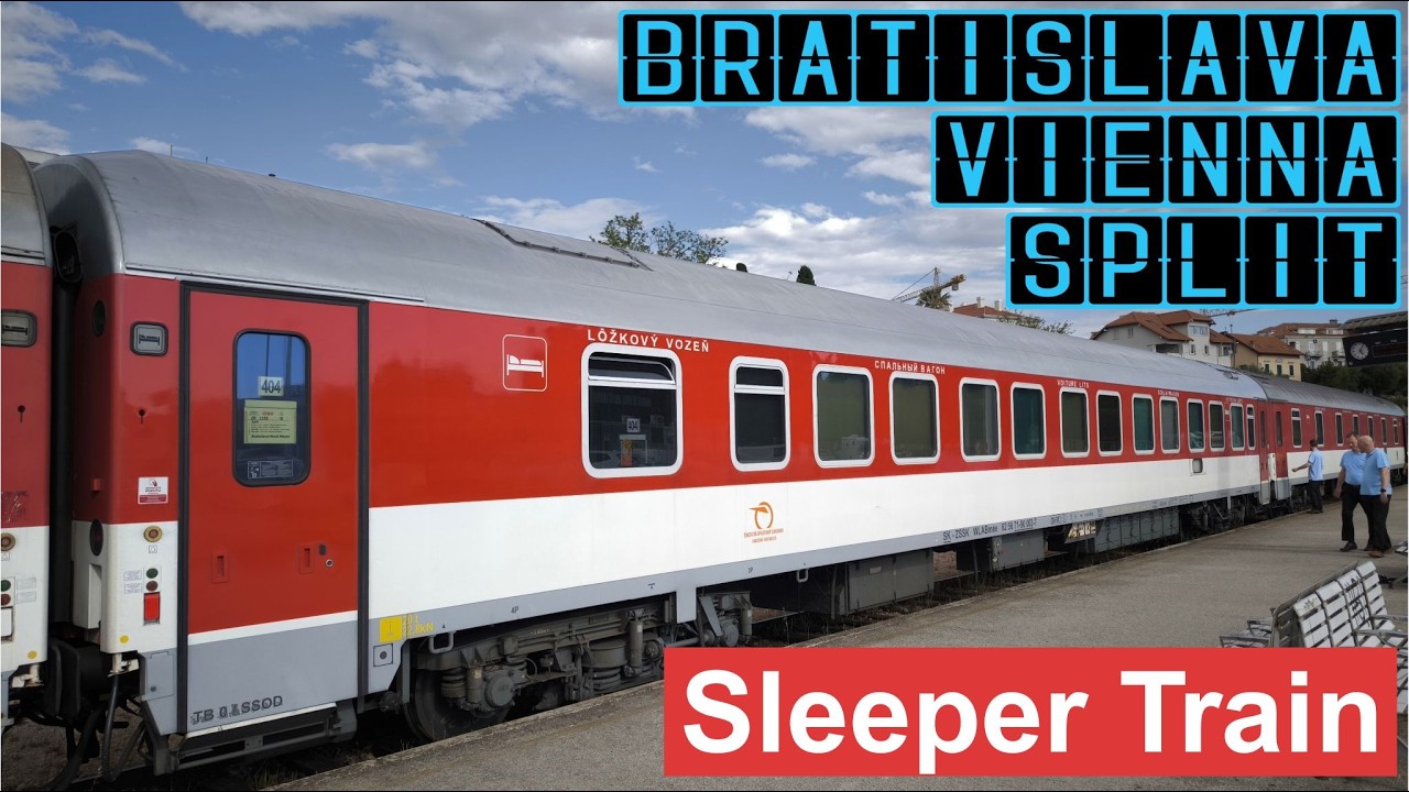 From Adriatic Sea to Austria by Sleeper Train | Split to Vienna with Slovak Rail towards Bratislava