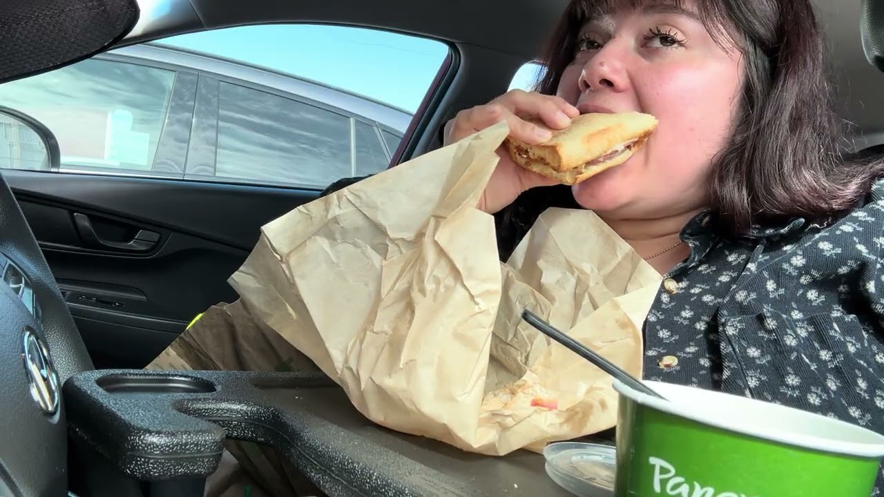 Panera Bread #asmreating #asmrvideo #eating #foodie #foodliver