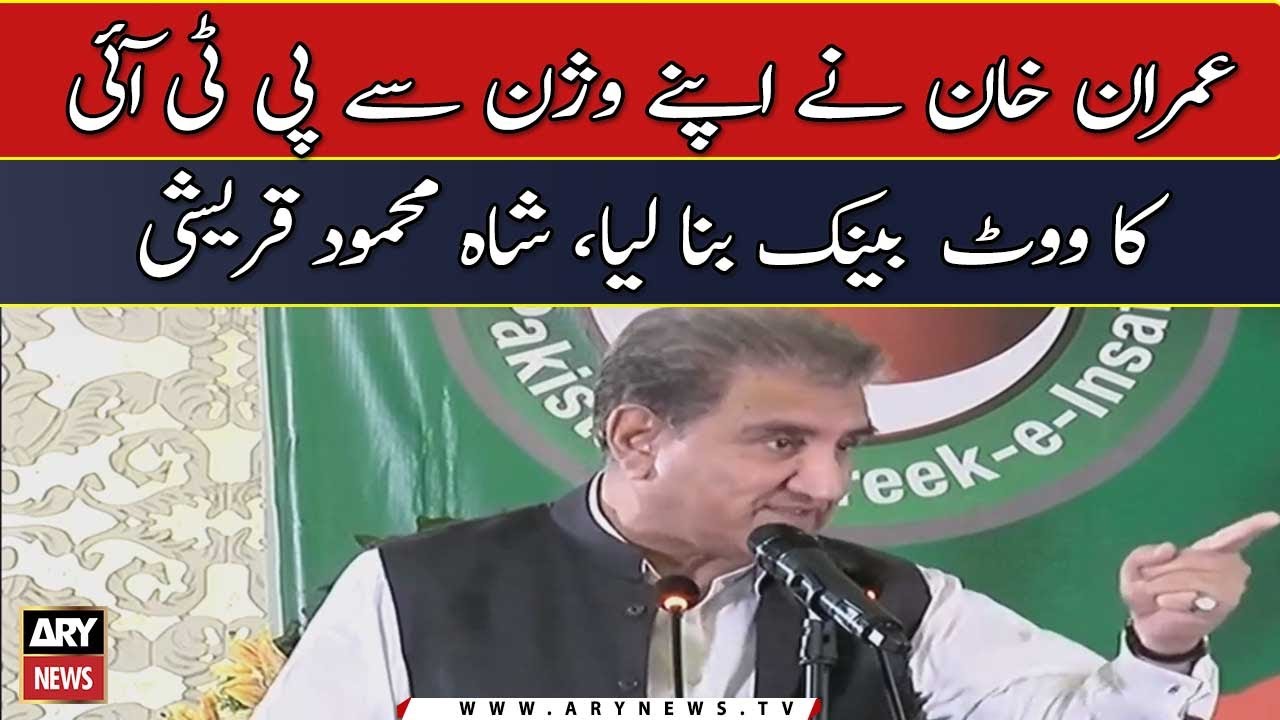 Imran Khan Nay Apnay Vision Say Party Ka Vote Bank Bana Liya, Shah Mehmood