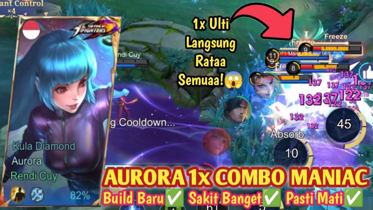 AURORA MANIAC COMBO DENGAN TANK JAGO! BANYAK DPT MOMEN! BUILD AURORA TERSAKIT 2026 - MLBB PATCH BARU