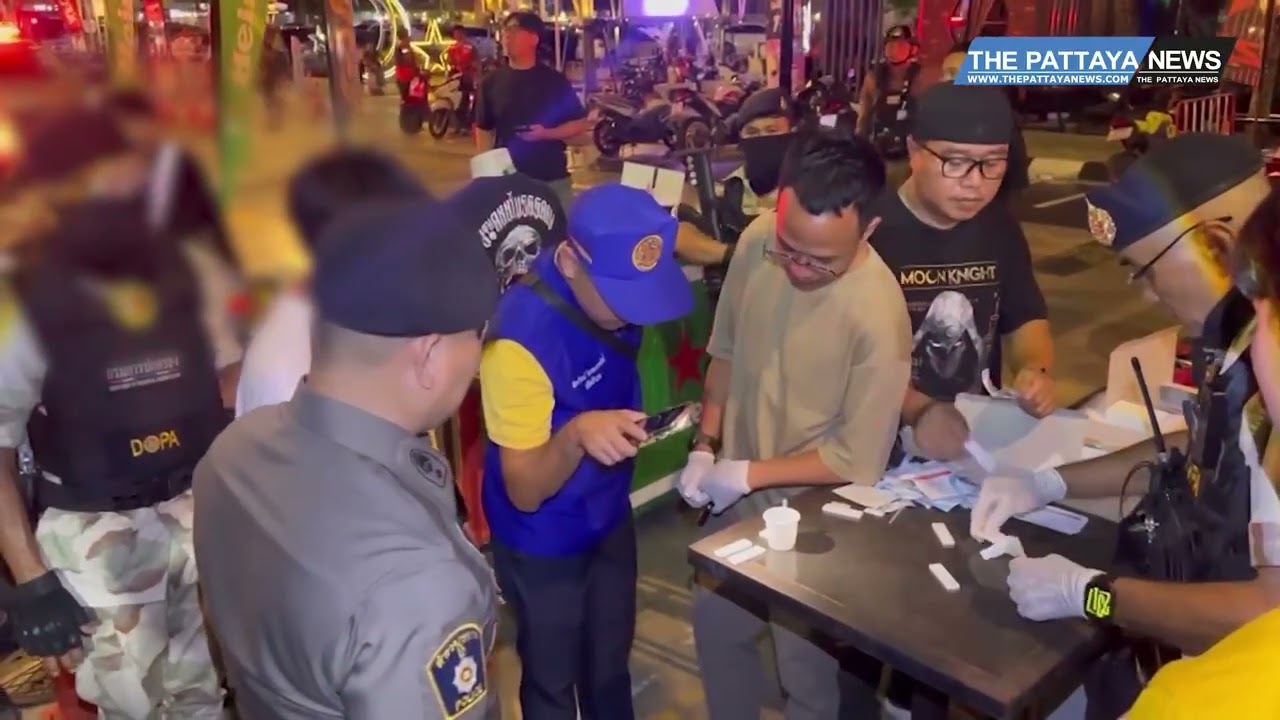 Thai police step up illegal drug inspections and check local clubs, customers, and staff in Pattaya