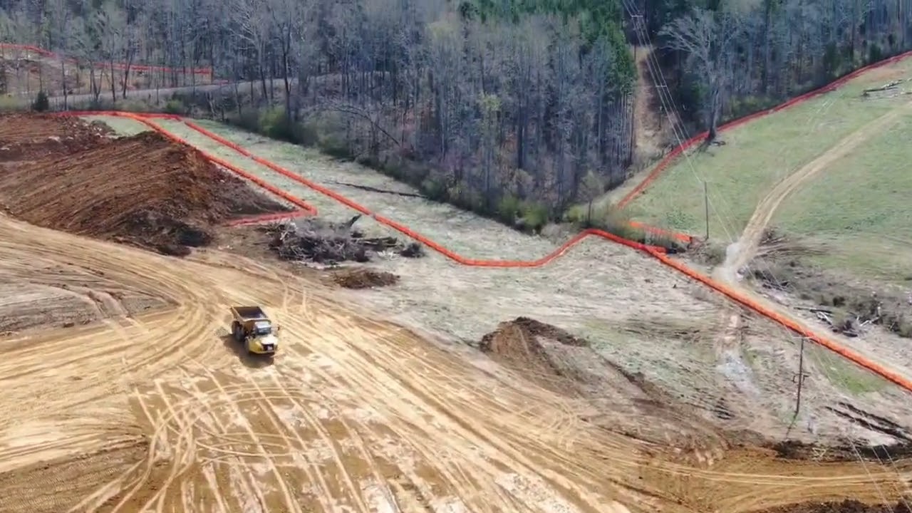 By Gary Moore. DJI drone flyover 3/19/24 Microsoft new site going up in Chase City Highway 92..