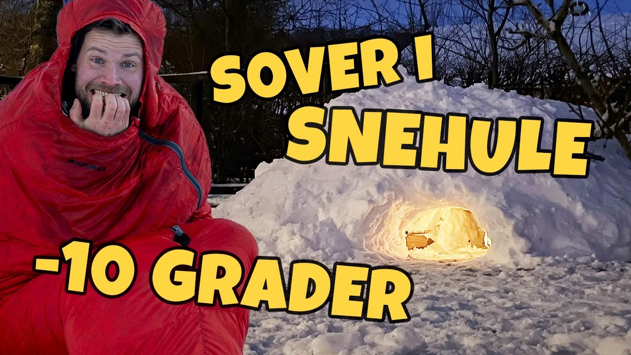 Sover udenfor i minus 10 grader