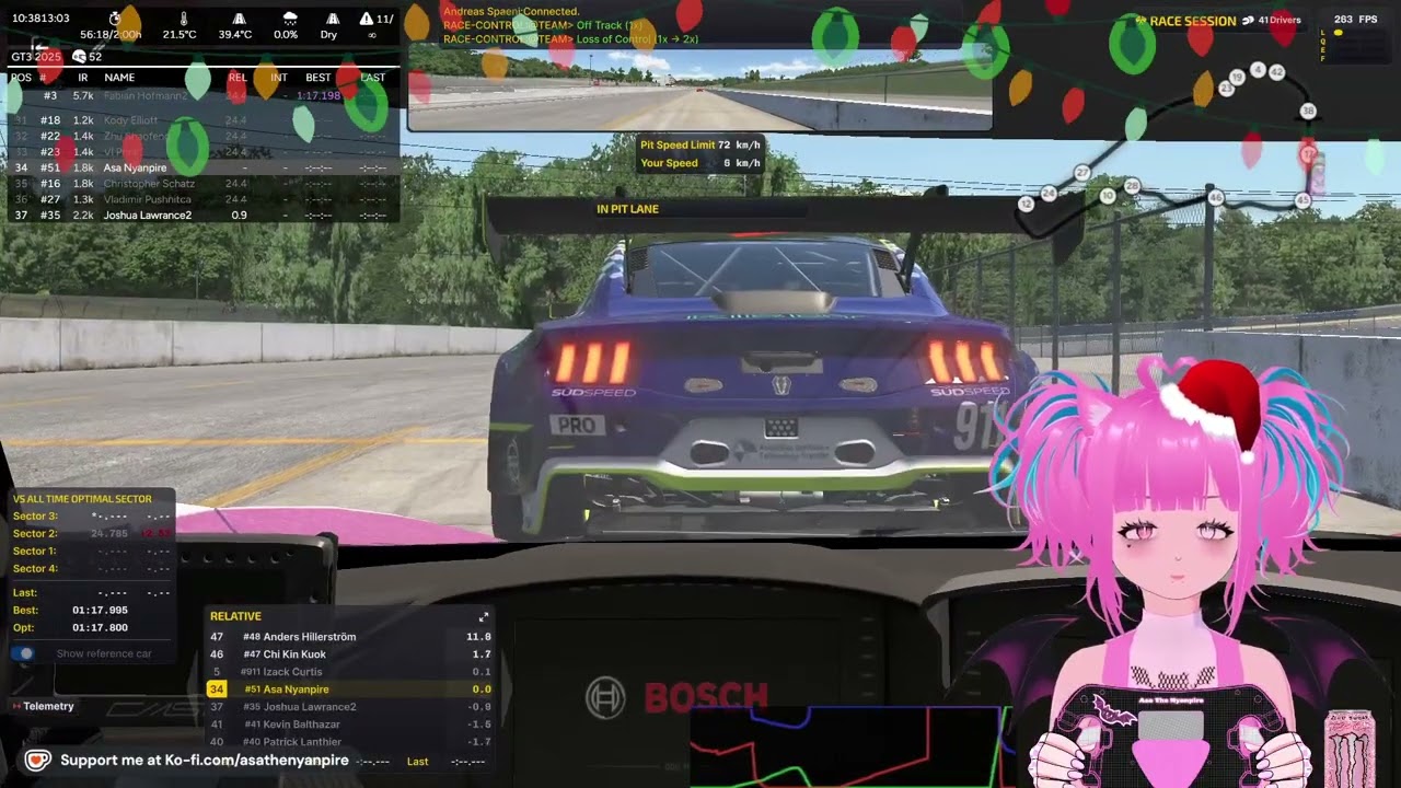 Tis the season to be racing, Fa-la-la-la-la, la-la-la-la~!