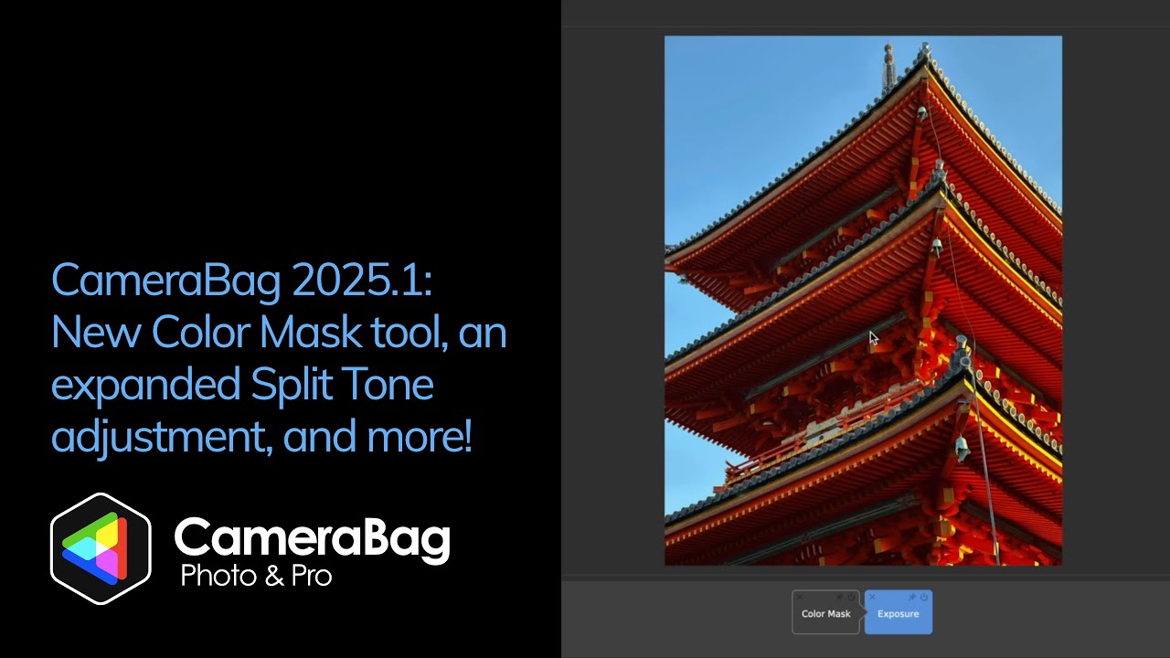 CameraBag 2025.1 — New Color Mask tool, an expanded Split Tone adjustment, and more!