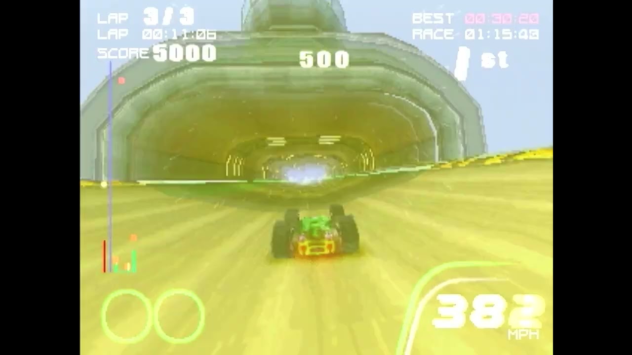 [PS1] Rollcage Stage II | Gameplay (S-Video)