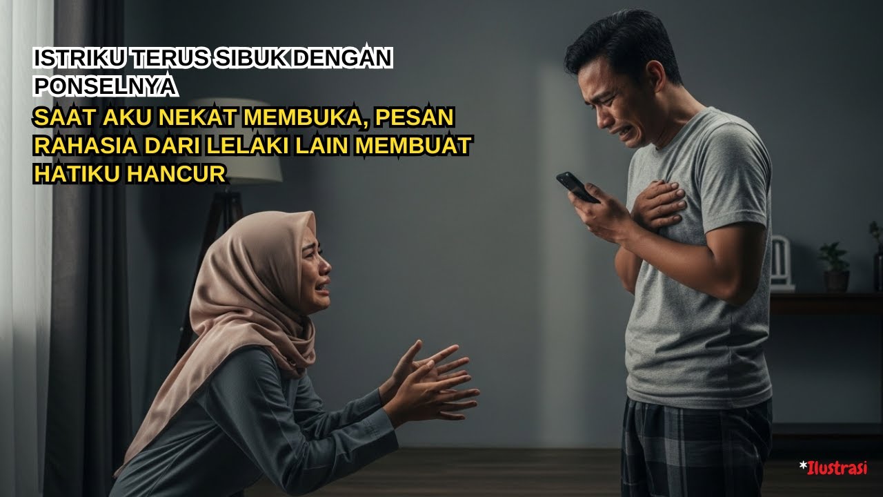 VIRAL !!! Istriku Asyik dengan Ponselnya  Saat Kubuka… Aku Syok Pesannya dari Lelaki Lain!