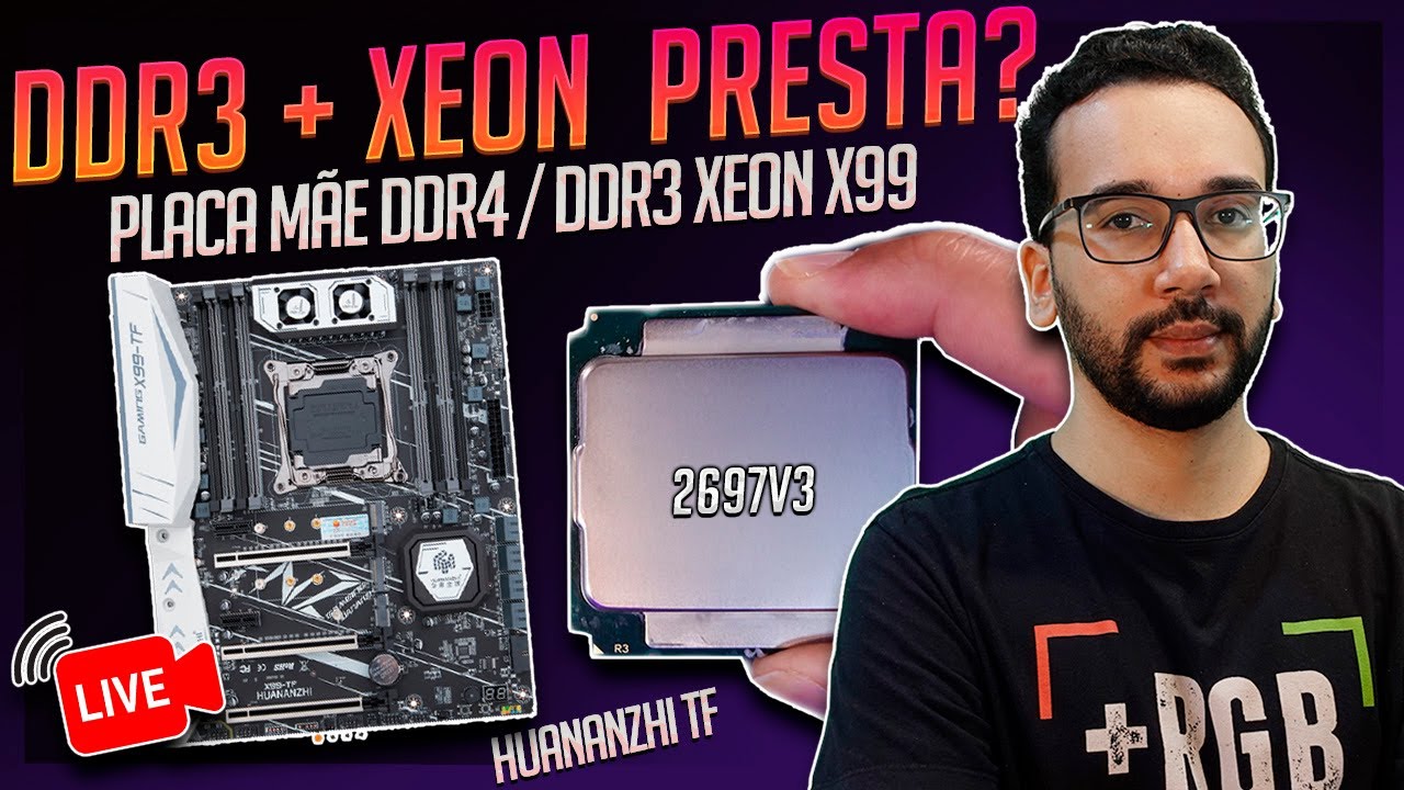 AO VIVO! DDR4 e DDR5 Caro DEMAIS? Vamos de XEON X9 DDR3! Huananzhi TF + 2697V3