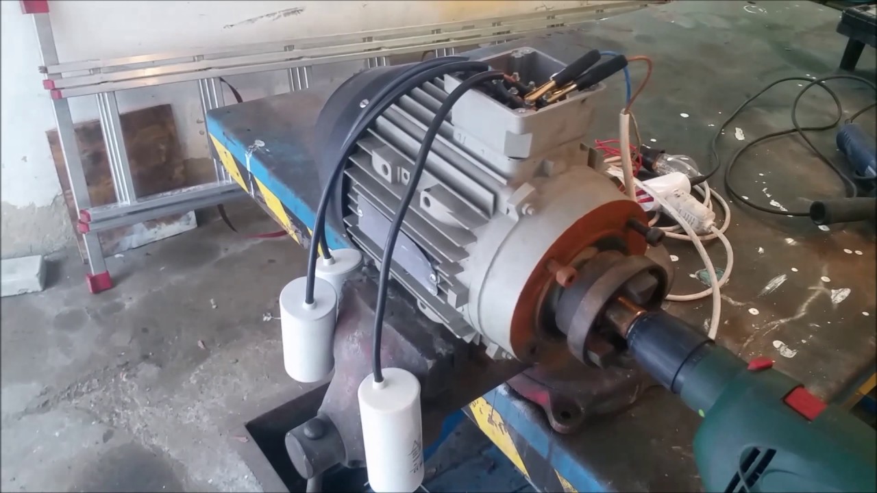 asynchronní motor jako generátor v ostrovním režimu - asynchronous generator in island mode