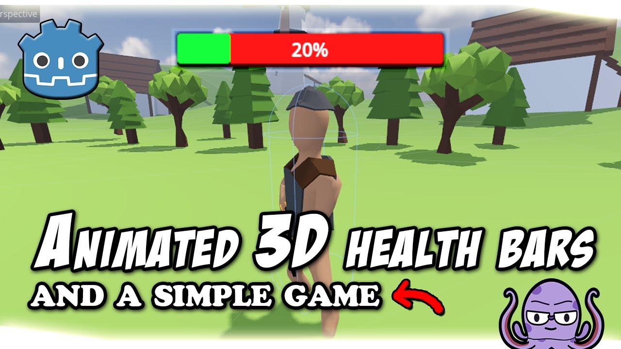 Animated health bars in 3D space | Godot 4