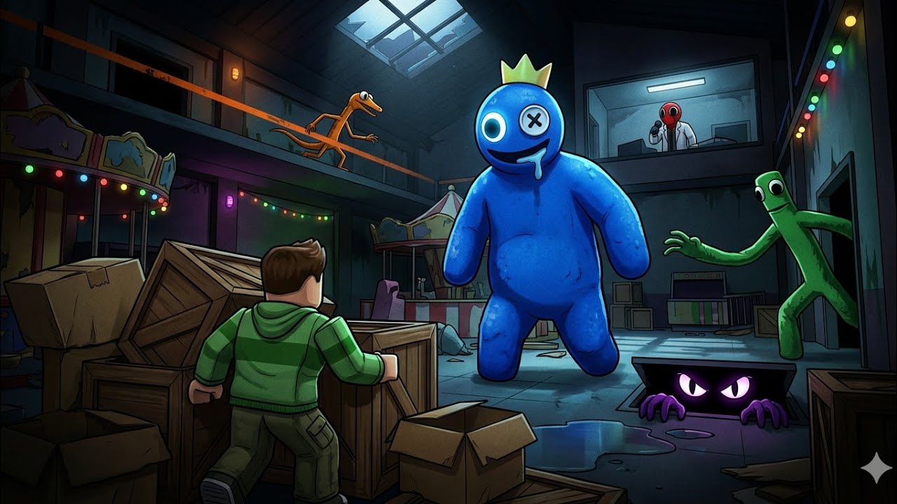 Reto: sin caja. En Rainbow Friends 2