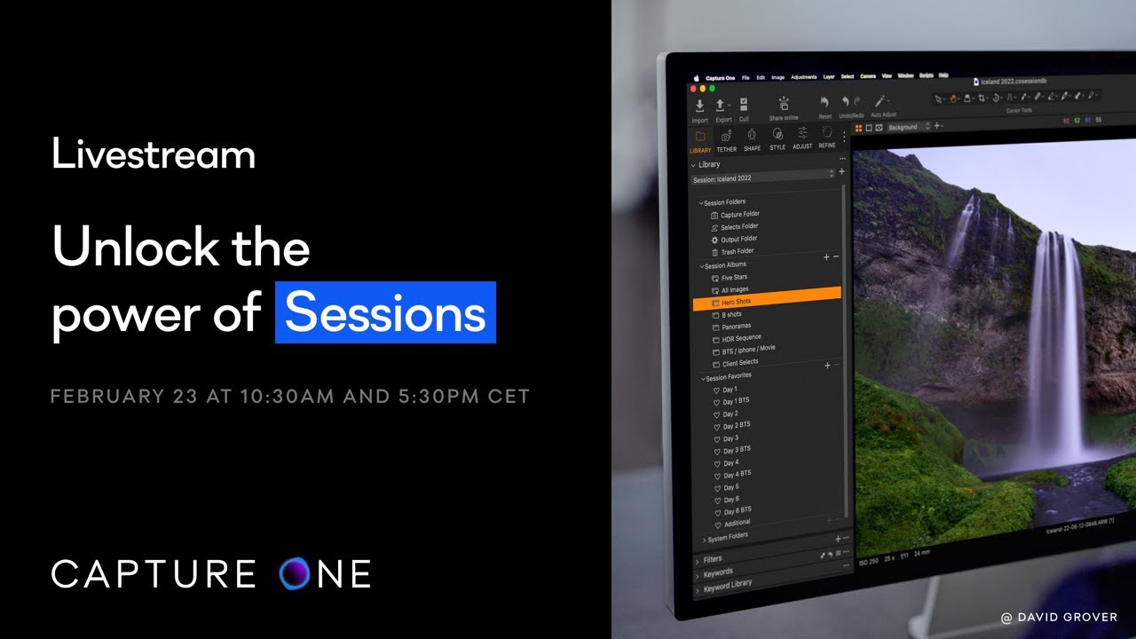Capture One Livestream | Unlock the Power of Sessions
