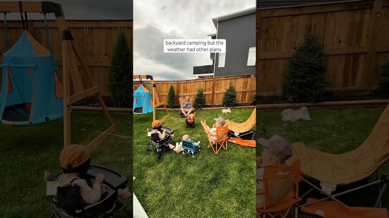 Backyard camping with the kids #momvlogger #familyvlog