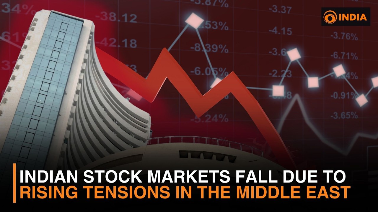 Indian stock markets fall due to rising tensions in the Middle East | Latest | DD India News Hour