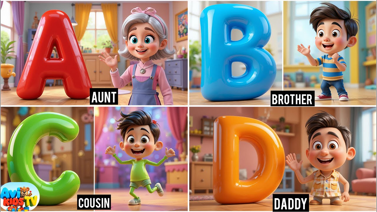 ABC Family для детей | Изучение алфавита | Эпизод 19 | Детское телевидение AVI