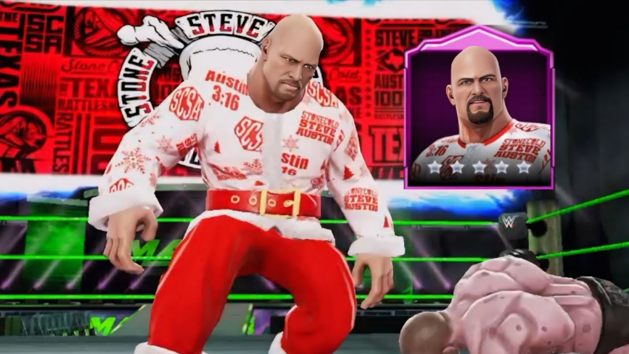 New 5Star Steve Austin Santa 🔥/ Game Play In Wwe Mayhem / WWE / Sarftech Gamer