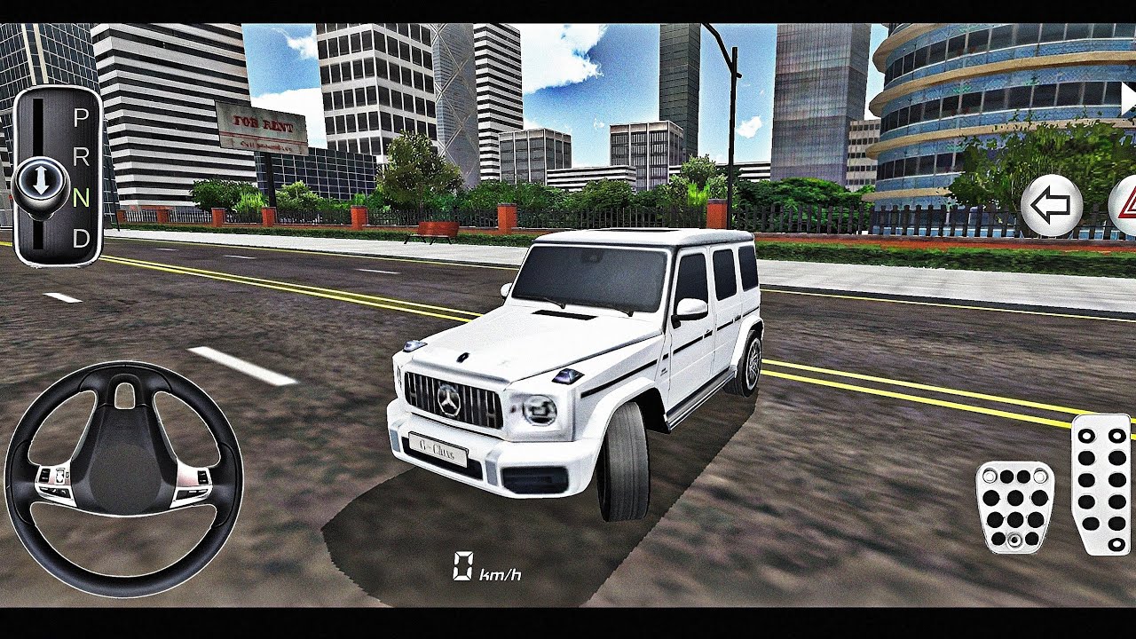 New White Mercedes G-WAGON for Parking - 3D Driving Class Android Gameplay 