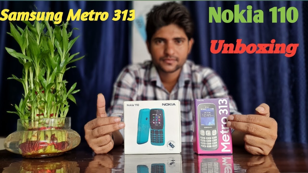 #Samsung Metro 313 Full  Unboxing Nokia 110 low Price 2050 Feature in Hindi Samsung 313 Review