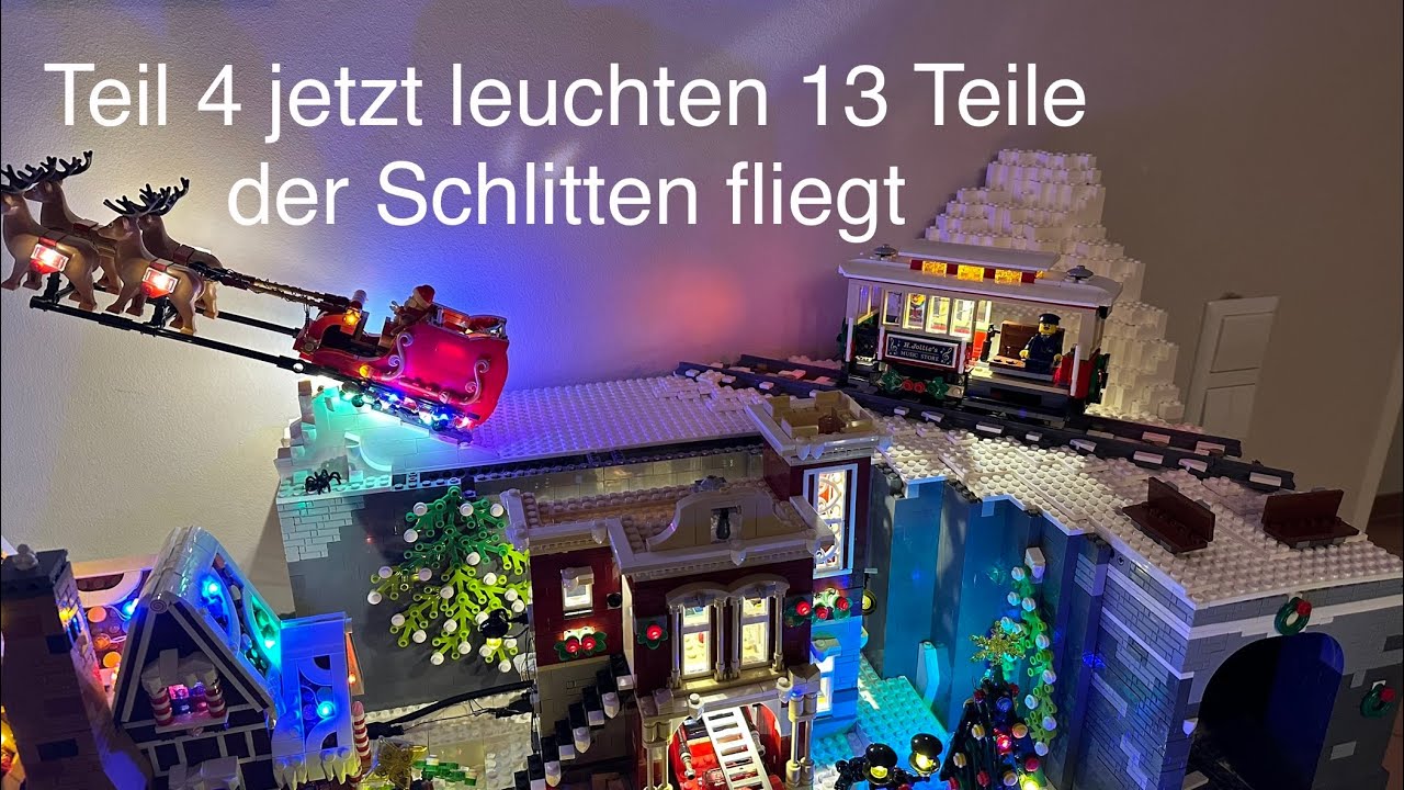 Teil 4 Lego Winter City, alles Leuchtet jetzt, unfassbar viele LED‘s