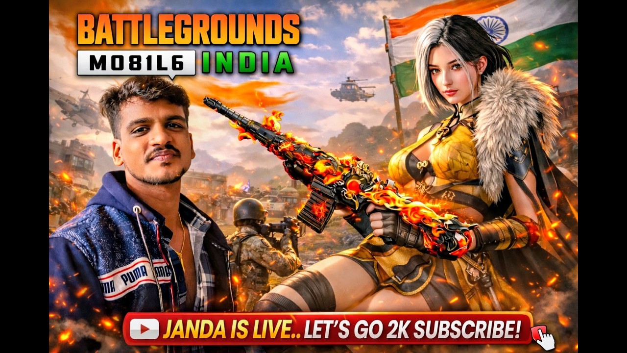 Welcome to JANDA is live new channel frds#pubgmobile #bgmi #madanop