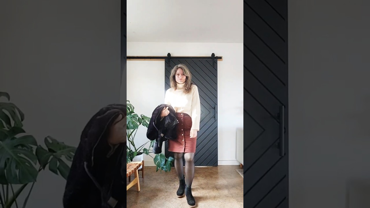 My new Blair Skirt from True Bias styled for winter!