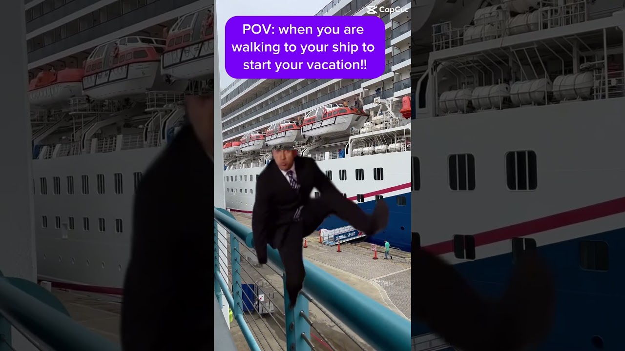 Love this feeling of excitement before getting on the ship!! #cruise #cruisevacation #carnivalcruise
