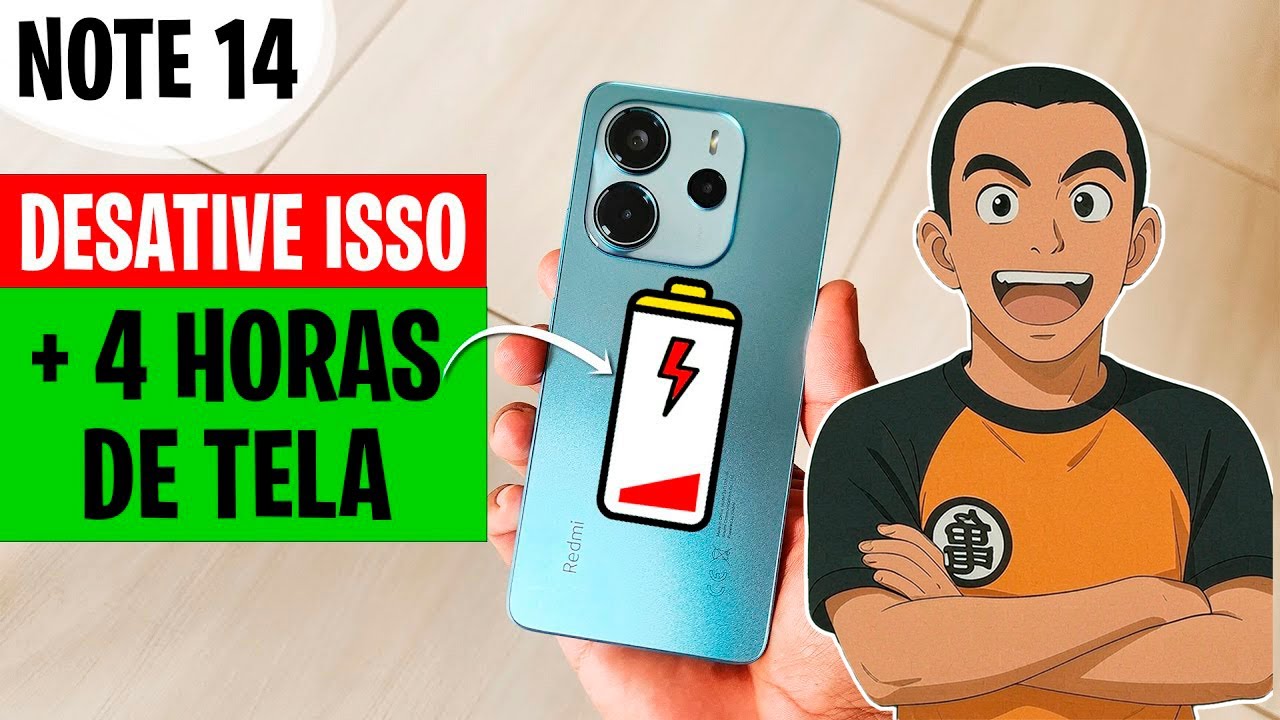 DESATIVE O VILÃO DA BATERIA DO REDMI NOTE 14 ANTES QUE SEJA TARDE